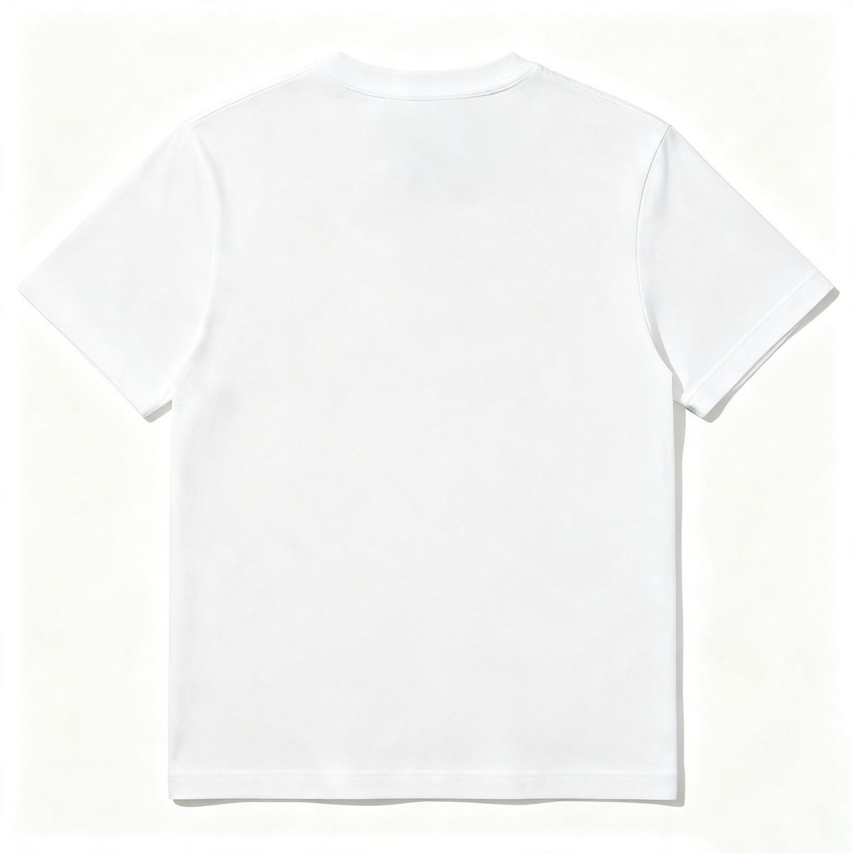 MoveBee Premium Plain White Crew‑Neck T‑Shirt, Soft Cotton Short‑Sleeve Basic Tee, Unisex Casual Daily‑Wear Tops for Men Women