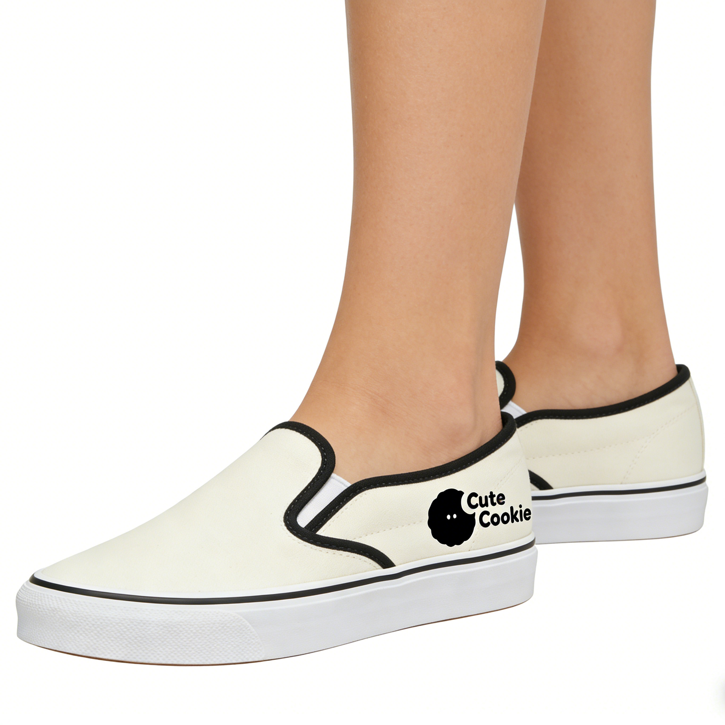【Cute Cookie Shoes】—— Casual & Playful Slip-On Sneakers
