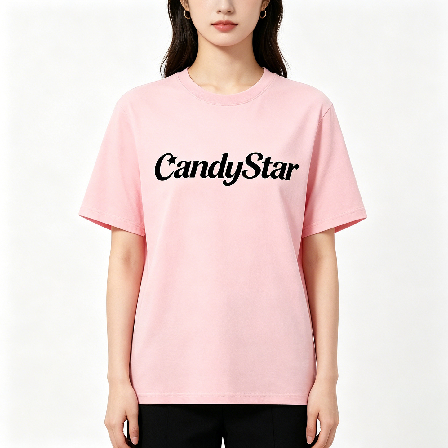 【CandyStar Women's Cotton T-shirt】—— Soft Daily Casual Printed Tee