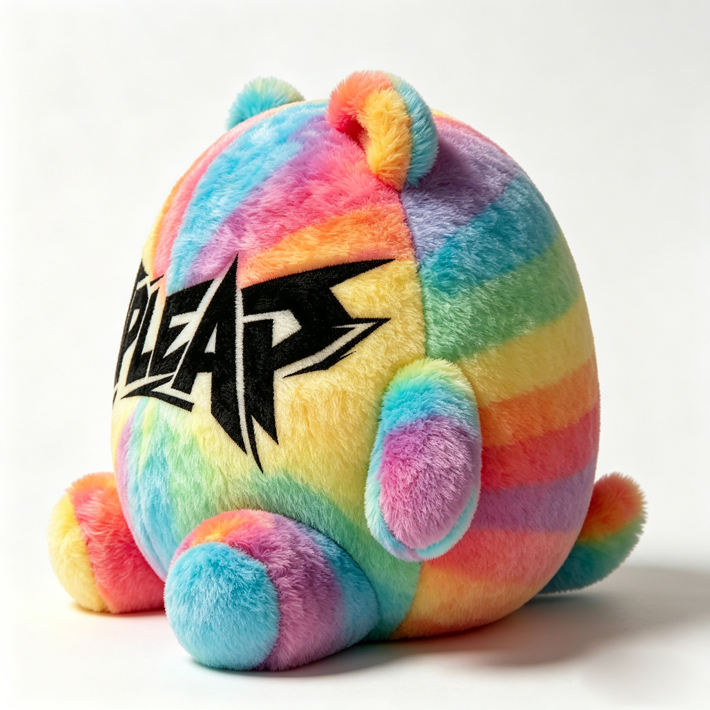 UPLEAP Vibrant Tie-Dye Rainbow Bear Stuffed Plush, Skin-Friendly Squishy Fluffy Bear Toy, Adorable Decor Plush Cushion for Nursery Bedroom & Holiday Gift