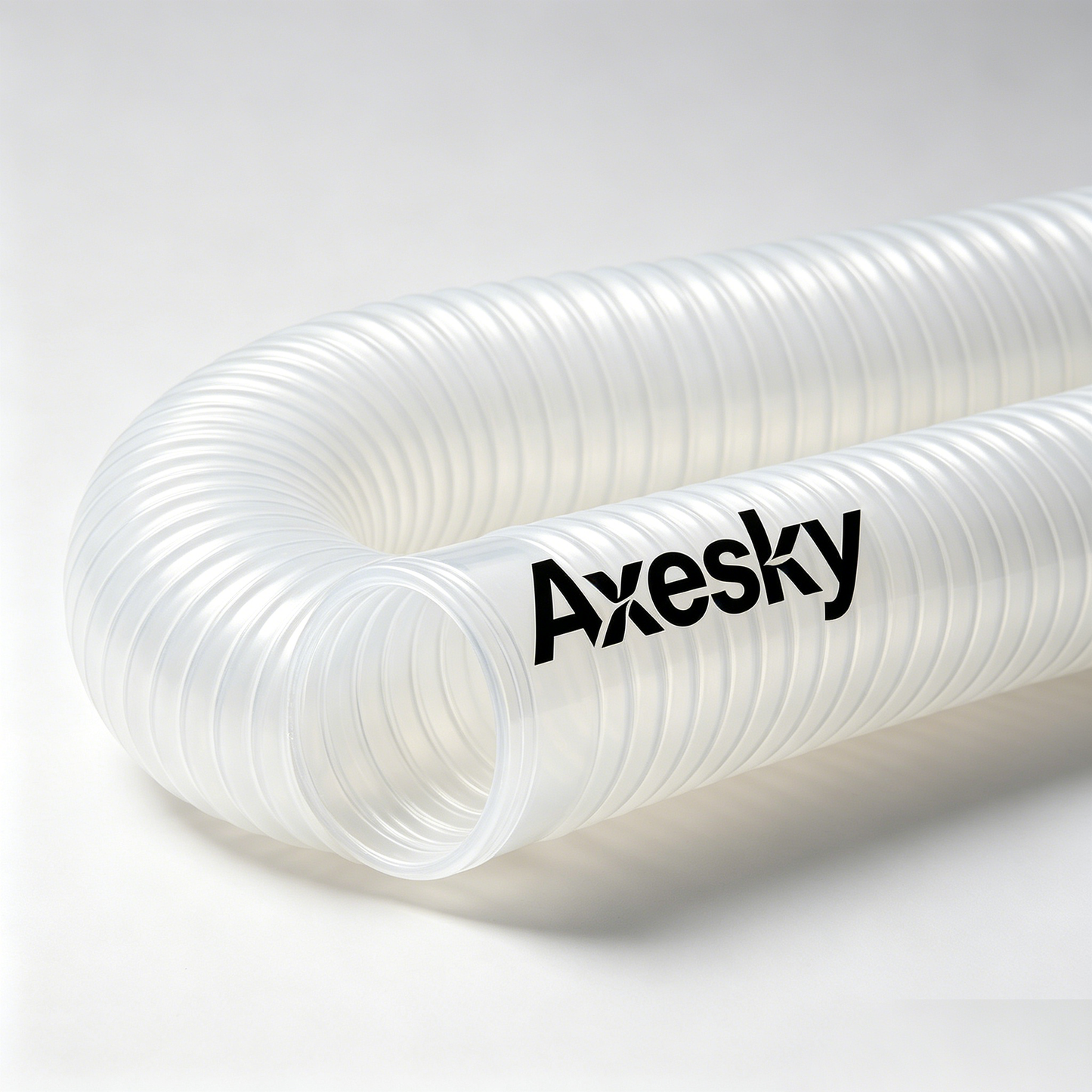 Axesky Clear Flexible Plastic Corrugated Drain Pipe, Bendable Expandable Plumbing Tube for Sink, Vent, Washing Machine & DIY Home Drainage Projects