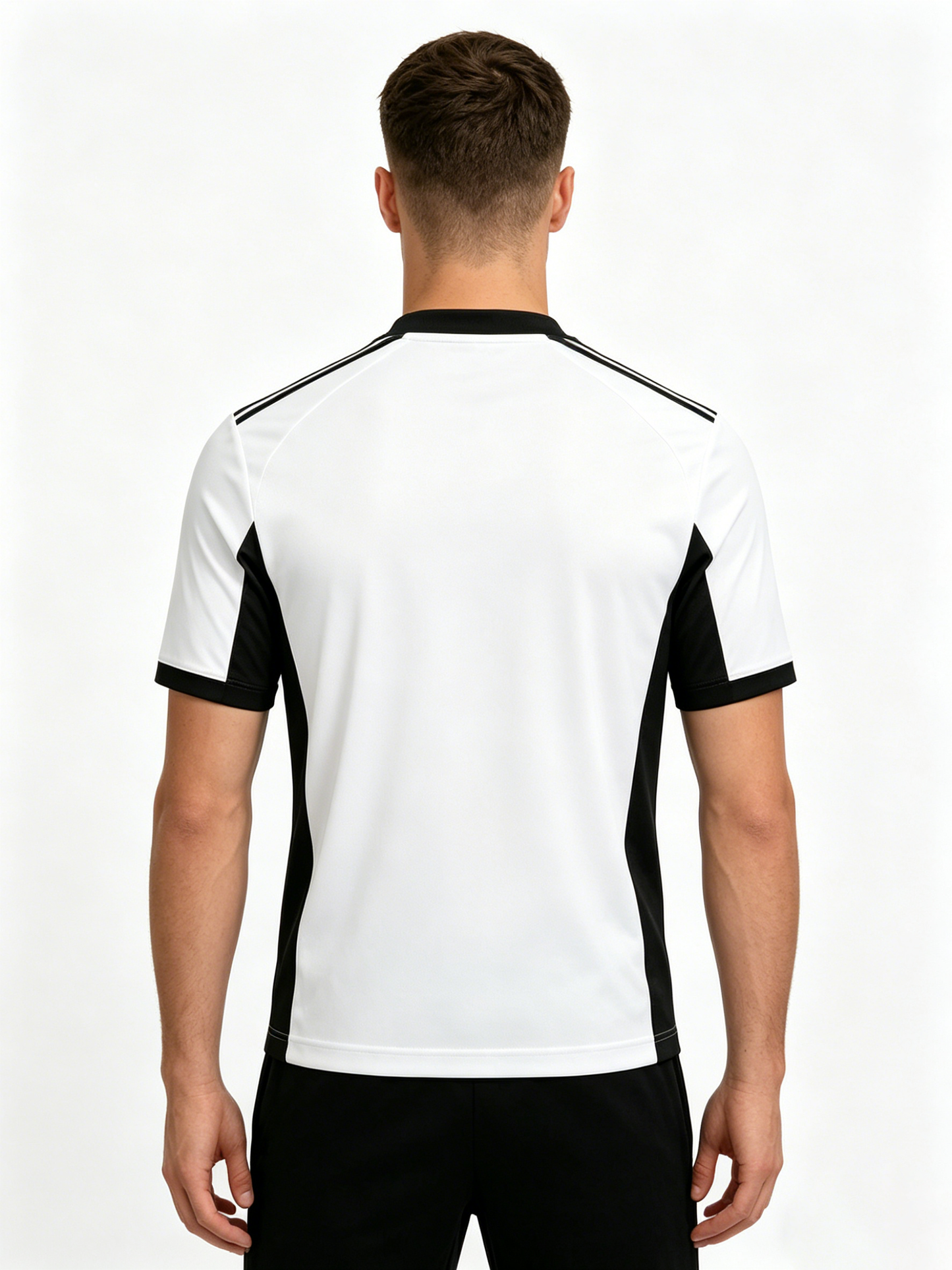【Crestking Black & White Sport Jersey】—— Performance-Ready Style for Training & Street