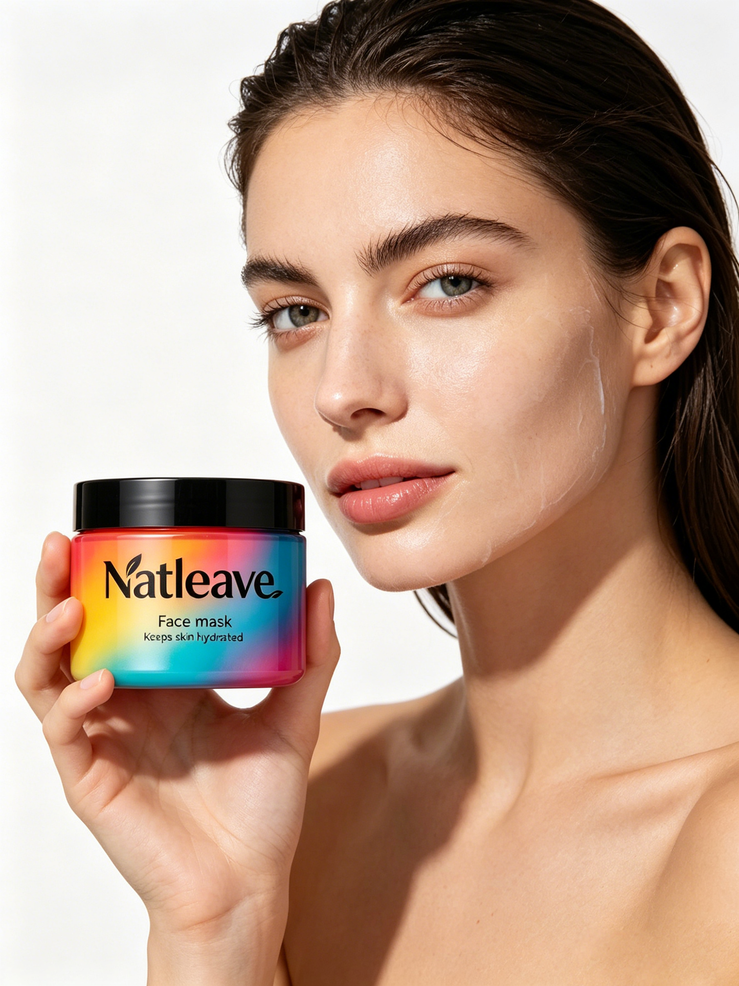 Natleave Hydrating Facial Mask, Deep Moisturizing Cream Face Mask for Dry Dull Skin, Repair Rough Complexion Overnight Skin Care Mask for All Skin Types