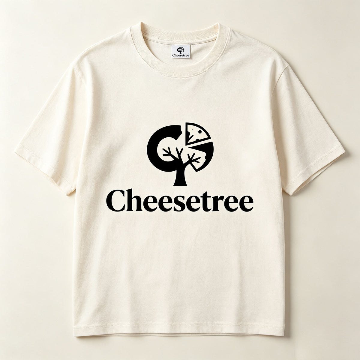 Cheesetree Short‑Sleeve T‑Shirt, Casual Loose‑Fit Cotton Tee, Classic Everyday Graphic Top for Men & Women