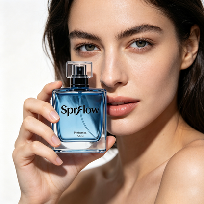 Sprflow Eau de Toilette, Fresh Aquatic Blue Ocean Scent Long Lasting Cologne, Light Daily Fragrance for Dating Office Travel