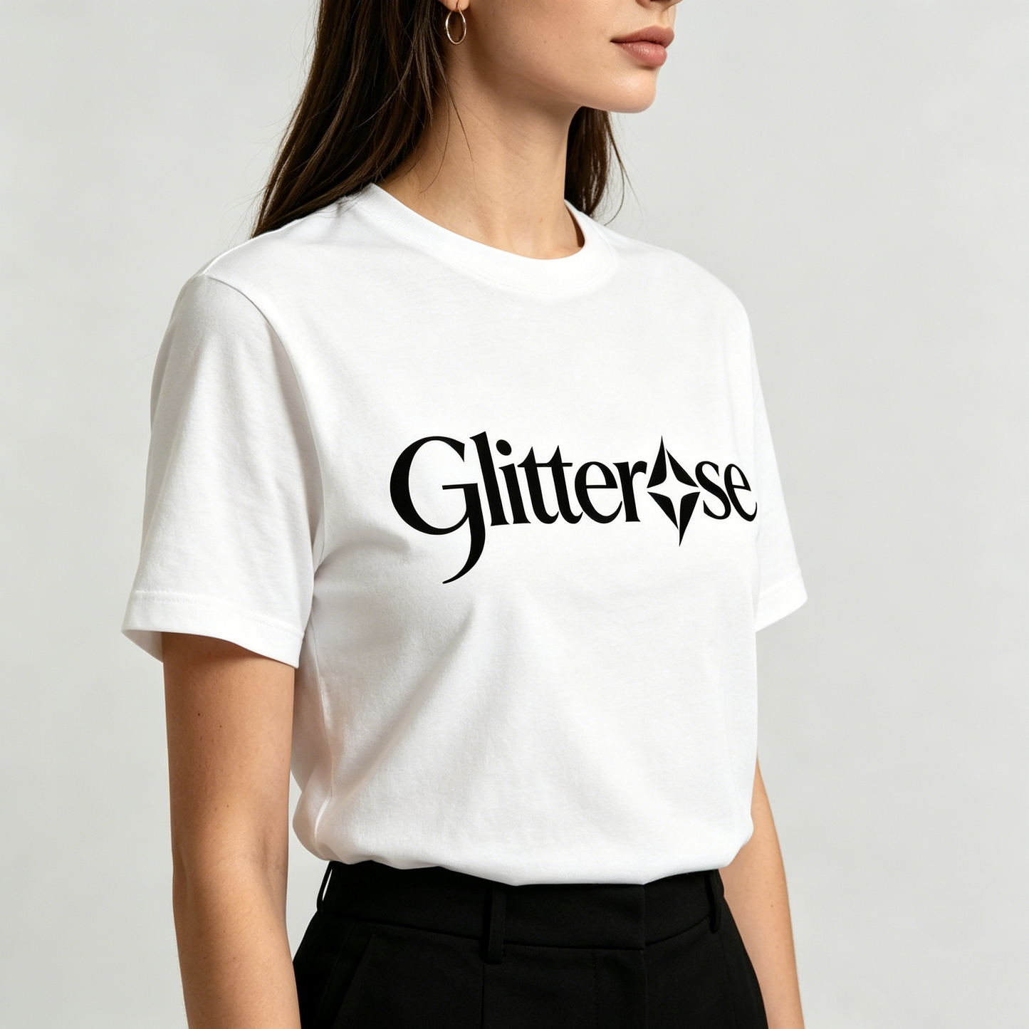 【Glitterose Classic Logo T-shirt】—— Timeless Comfort & Modern Style