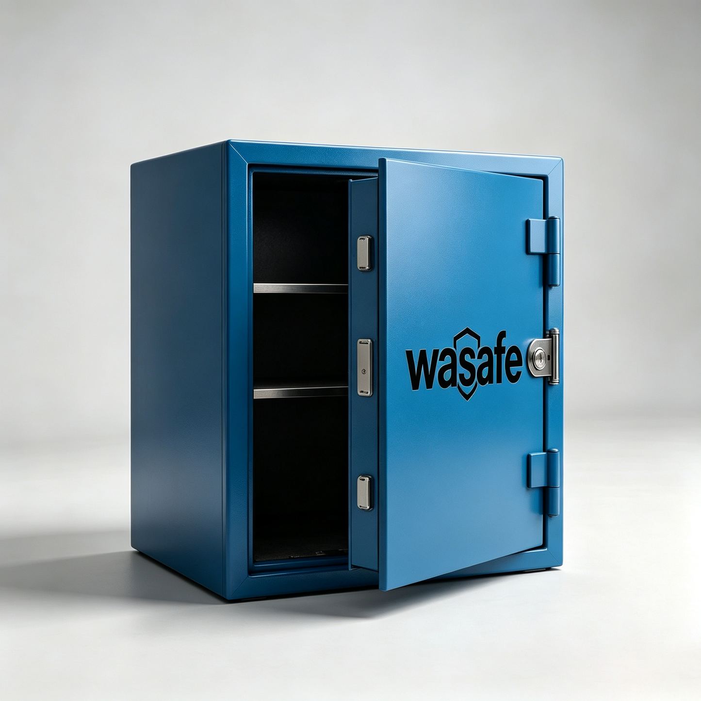 wasafe Home Security Safe Box with Key Lock, Heavy Duty Steel Storage Safe Cabinet for Money Jewelry Documents Valuables, Office Bedroom Anti-Theft Safe