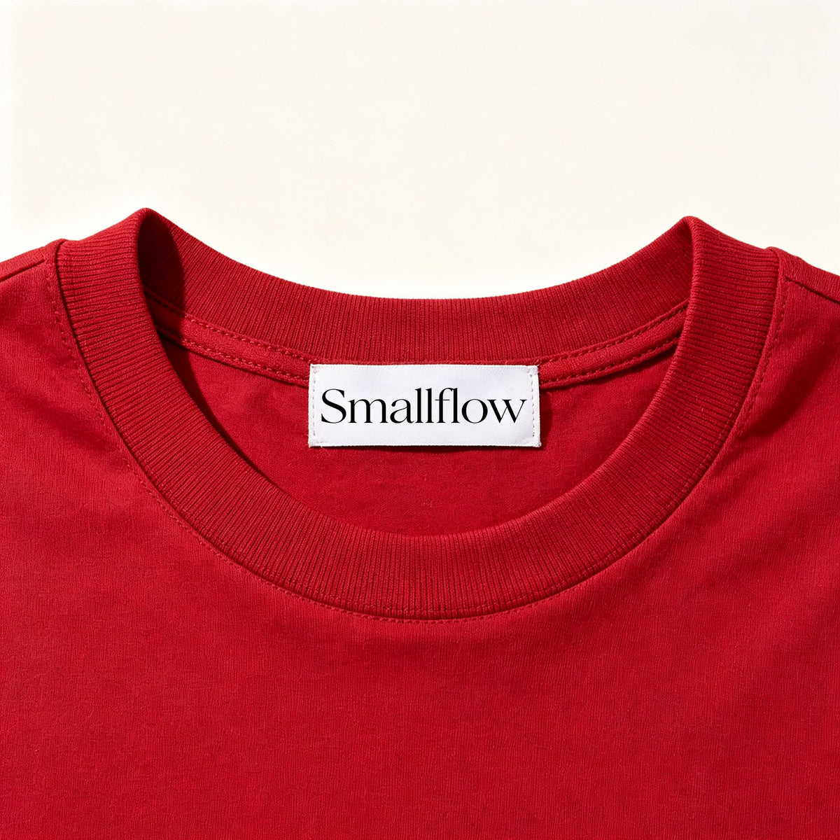 Smallflow Men's Short Sleeve Crew Neck T-Shirt, Solid Red Basic Casual Tee, Soft Breathable Cotton T Shirt for Daily Wear Outdoor Activities