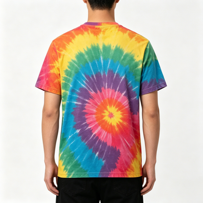 【THECOOL Tie-Dye Cotton T-shirt】—— Bold Style & All-Day Comfort