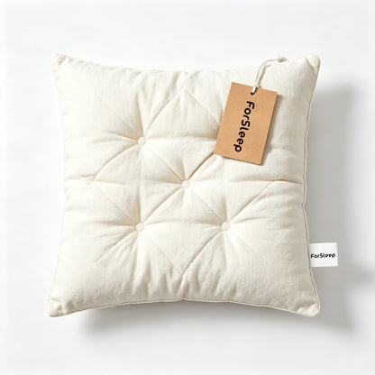 ForSleep Square Quilted Floor Cushion, Linen Texture Thick Seat Pillow, Decorative Throw Pillow for Sofa & Floor