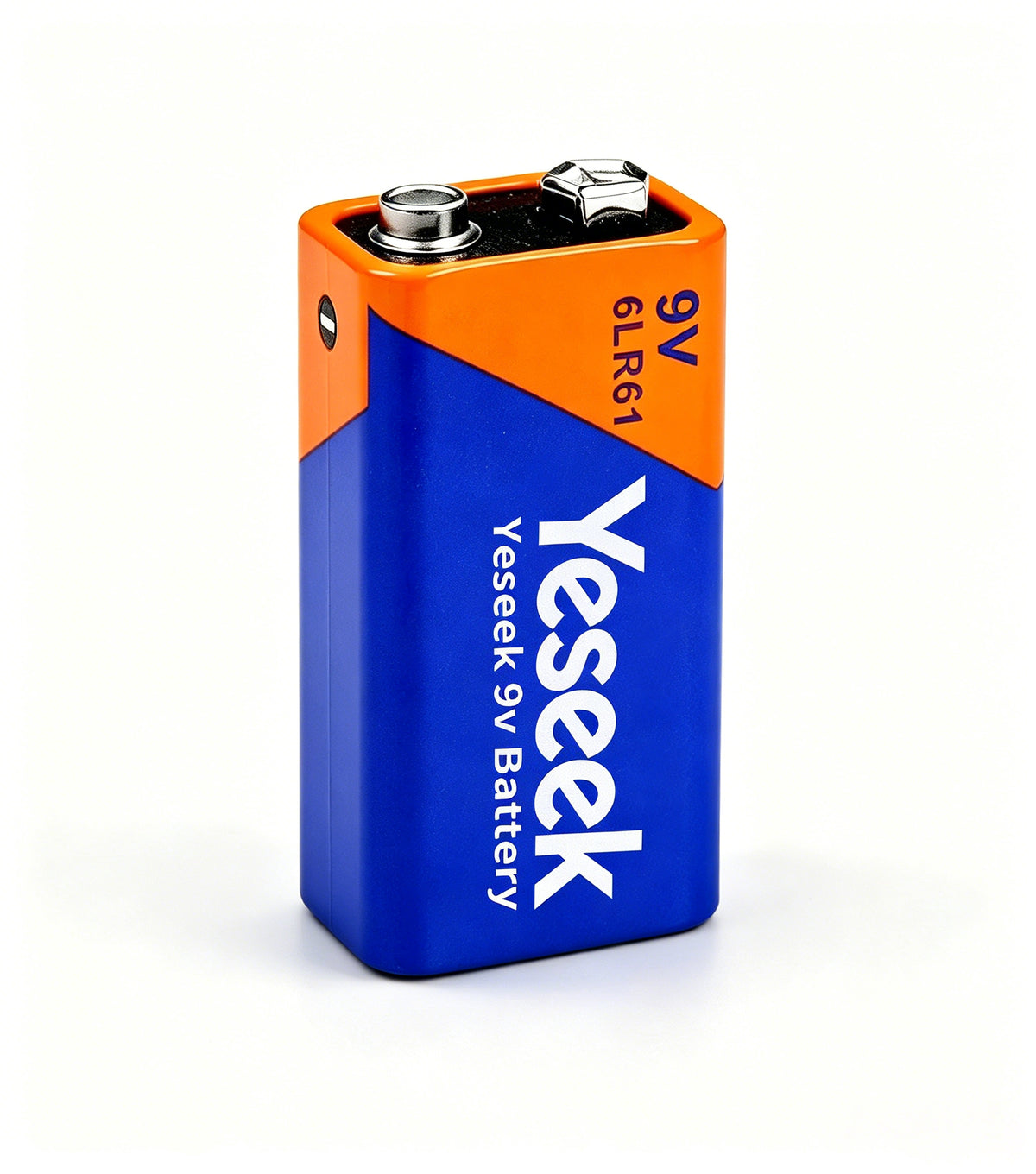 Yeseek 9V Alkaline Battery 6LR61 Square Battery, Long Lasting High Performance 9 Volt Battery for Smoke Detector, Multimeter, Microphone, Remote Control