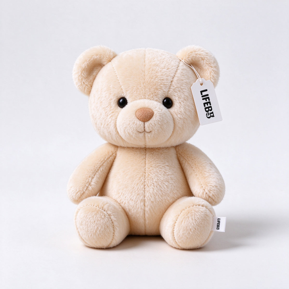 LIFEBB Teddy Bear Plush Toy, Soft Stuffed Bear Doll with Gift Box, Cute Sitting Bear Stuffed Animal for Kids Birthday Baby Shower Gift