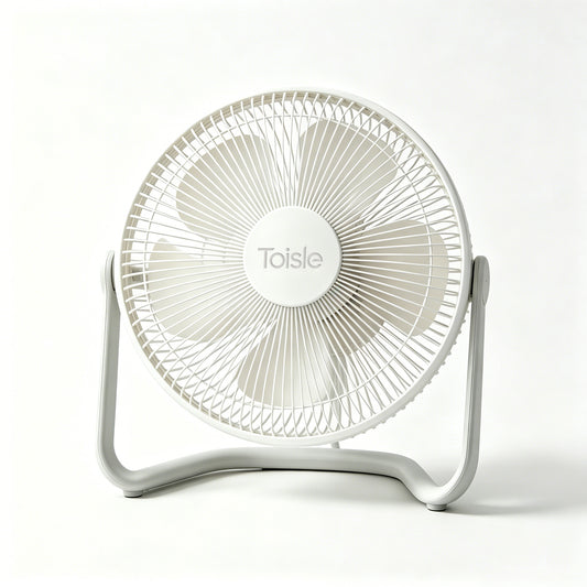 Toisle Portable Table Fan, 360° Tilt Adjustable Small Electric Fan, Quiet Desktop Cooling Fan for Home Bedroom Office Dorm