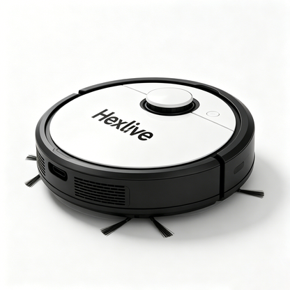 Hexlive Robot Vacuum Cleaner, Strong Suction Automatic Robotic Vacuum, Smart Anti-Collision Cleaning Robot for Hard Floors & Pet Hair, USB Rechargeable Low Noise Automatic Home Vacuum Cleaner