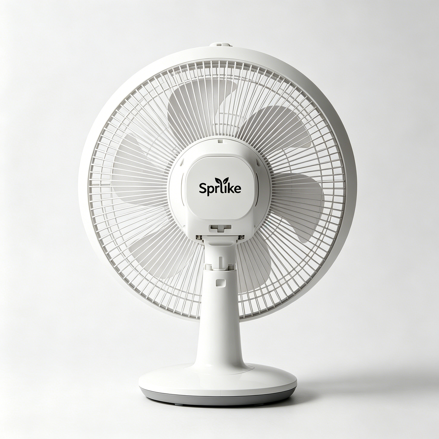 Sprlike Table Electric Fan, 6 Blades Quiet Adjustable Desk Fan, 3 Speed Control Tiltable Personal Cooling Fan for Bedroom Office Dorm Home