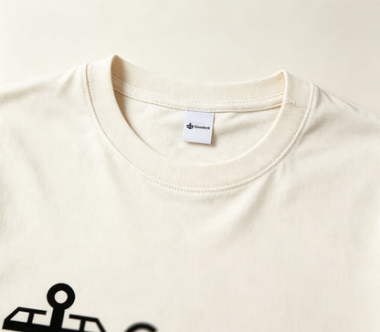 Goodock Relaxed‑Fit Crewneck T‑Shirt, Lightweight Nautical‑Style Short Sleeve Top, Fashion Basic Tee for Outdoor & Daily Wear