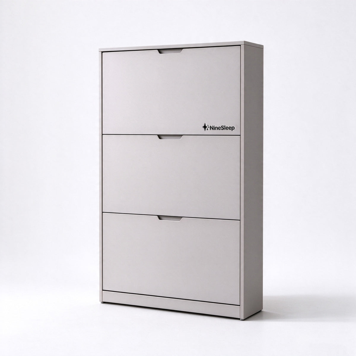 NineSleep Shoe cabinets, 3 Flip Drawers Detachable Assemble Yourself Slim Shoe Storage Cabinet, Freestanding Narrow Shoe Organizer for Entryway Hallway