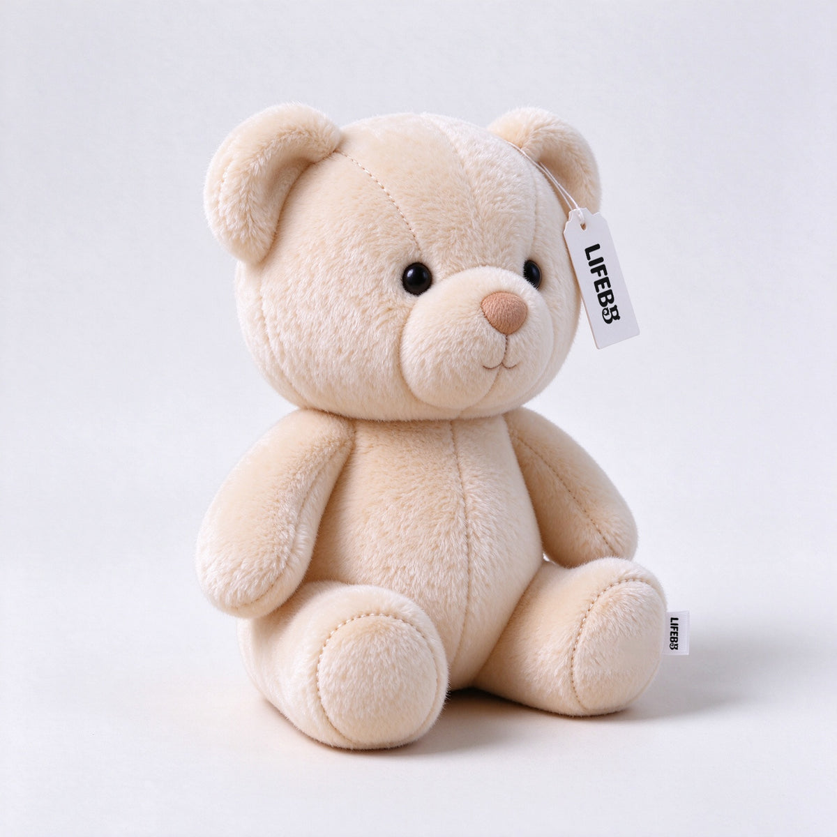 LIFEBB Teddy Bear Plush Toy, Soft Stuffed Bear Doll with Gift Box, Cute Sitting Bear Stuffed Animal for Kids Birthday Baby Shower Gift