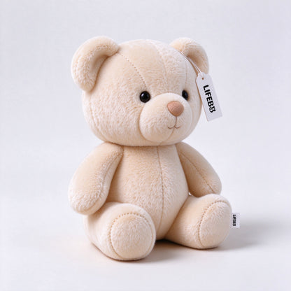 LIFEBB Teddy Bear Plush Toy, Soft Stuffed Bear Doll with Gift Box, Cute Sitting Bear Stuffed Animal for Kids Birthday Baby Shower Gift
