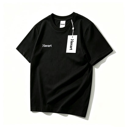 Herart Classic Crew Neck Short Sleeve T-Shirt, Casual Soft Basic Tee, Breathable Daily Top for Men Women