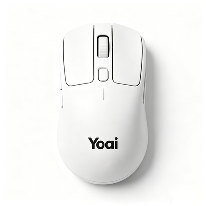 Yoai Wireless Computer Mouse, Ergonomic Lightweight Gaming & Office Mouse, Multi-Button Rechargeable Wireless Mouse for Laptop Desktop PC