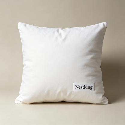 Nestking Square Decorative Throw Pillow Insert, Fluffy Cushion Filler, Vacuum‑Sealed Pack for Couch, Sofa & Bed