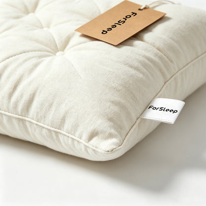 ForSleep Square Quilted Floor Cushion, Linen Texture Thick Seat Pillow, Decorative Throw Pillow for Sofa & Floor