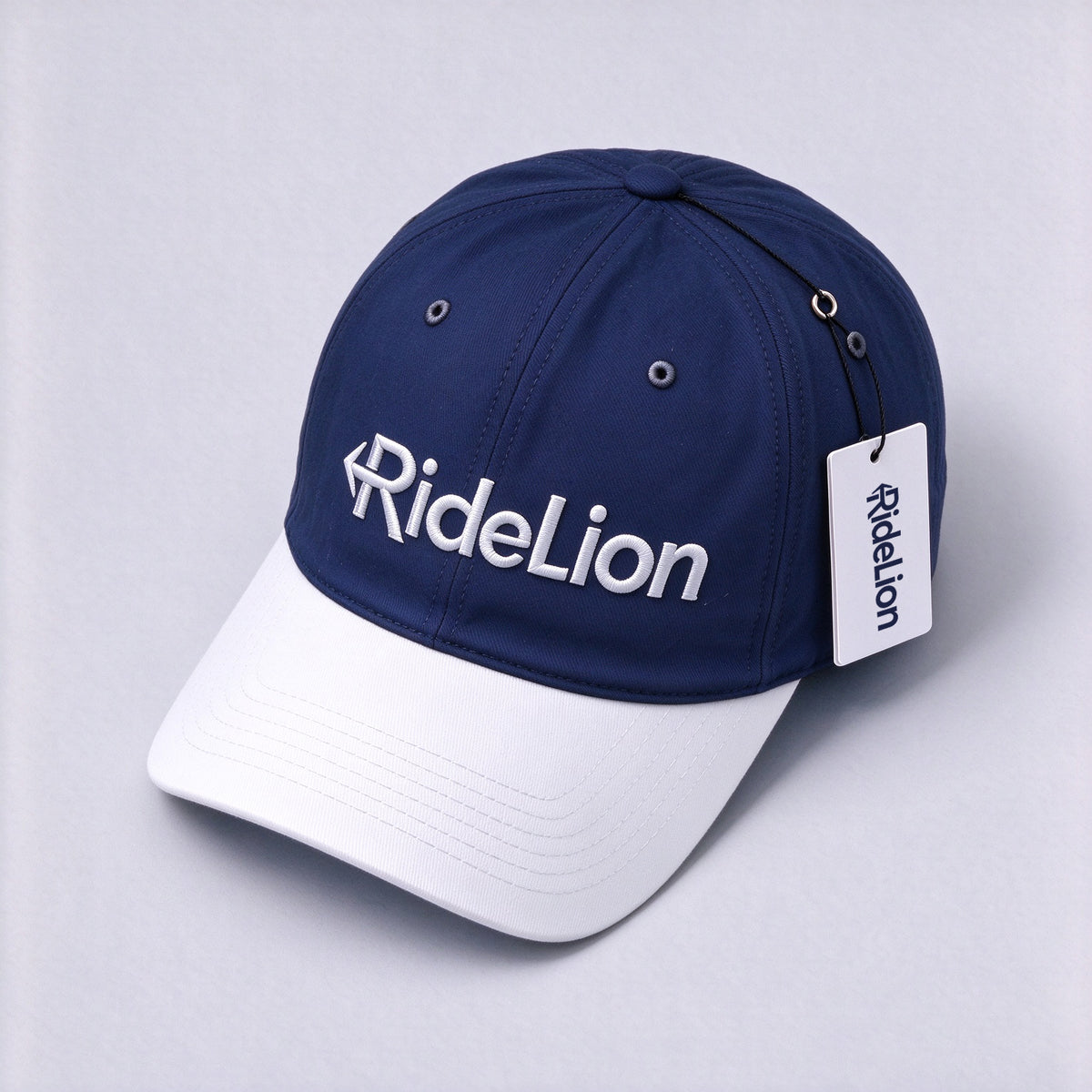 RideLion Two-Tone Baseball Hats, Adjustable Strap Curved Brim Hats, Classic Embroidered Logo Casual Sports Hats for Men Women