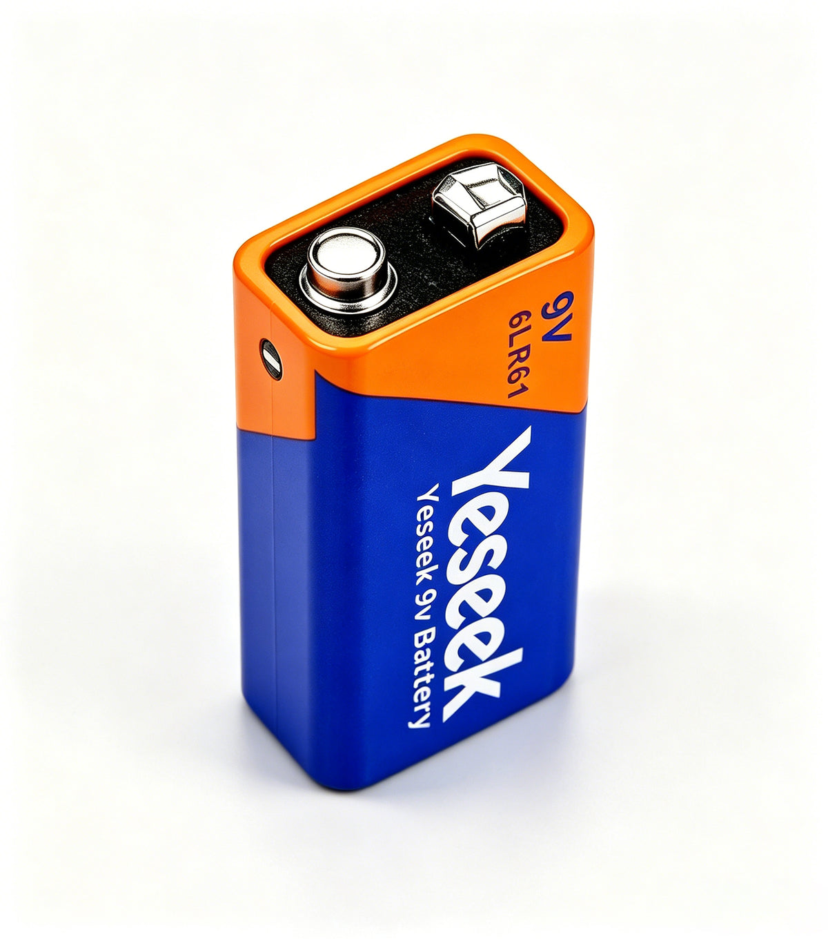 Yeseek 9V Alkaline Battery 6LR61 Square Battery, Long Lasting High Performance 9 Volt Battery for Smoke Detector, Multimeter, Microphone, Remote Control