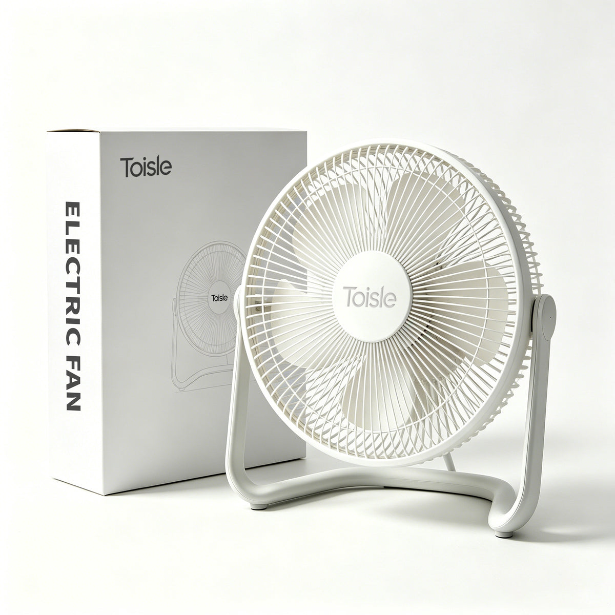 Toisle Portable Table Fan, 360° Tilt Adjustable Small Electric Fan, Quiet Desktop Cooling Fan for Home Bedroom Office Dorm