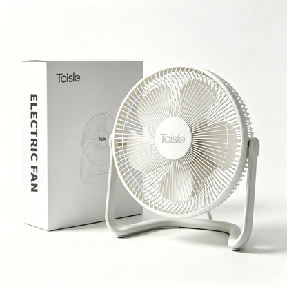 Toisle Portable Table Fan, 360° Tilt Adjustable Small Electric Fan, Quiet Desktop Cooling Fan for Home Bedroom Office Dorm