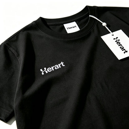 Herart Classic Crew Neck Short Sleeve T-Shirt, Casual Soft Basic Tee, Breathable Daily Top for Men Women