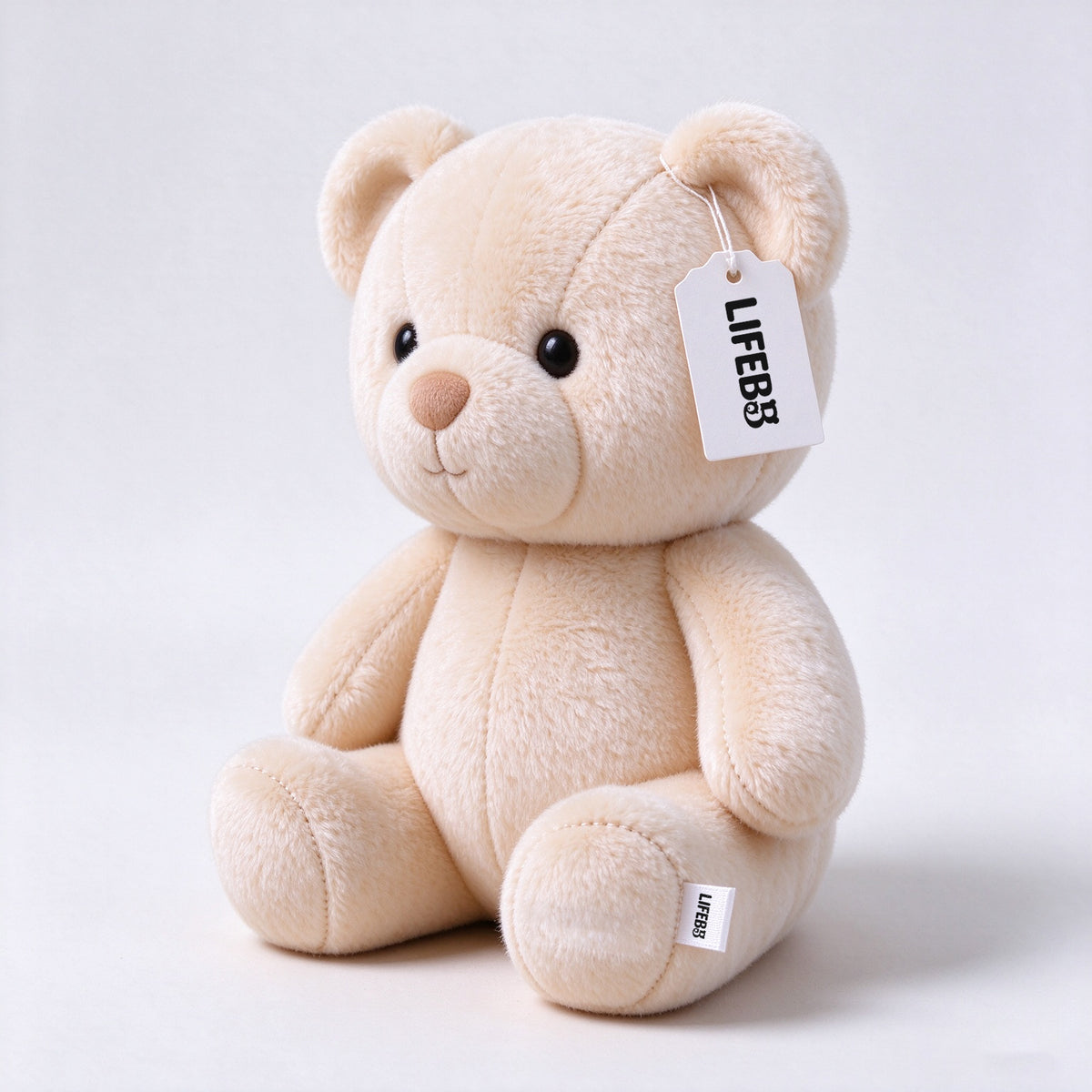 LIFEBB Teddy Bear Plush Toy, Soft Stuffed Bear Doll with Gift Box, Cute Sitting Bear Stuffed Animal for Kids Birthday Baby Shower Gift