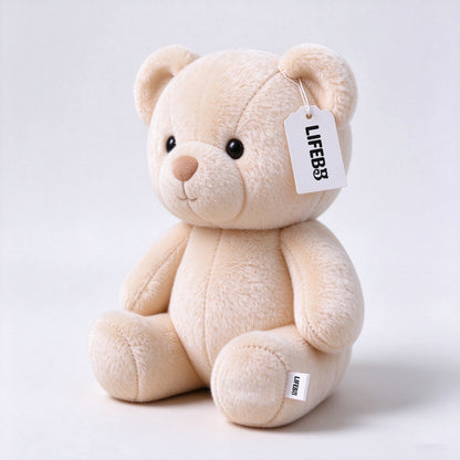 LIFEBB Teddy Bear Plush Toy, Soft Stuffed Bear Doll with Gift Box, Cute Sitting Bear Stuffed Animal for Kids Birthday Baby Shower Gift