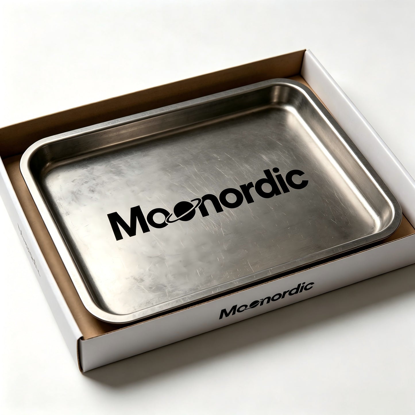 Moonordic Nordic Style Non-Metal Serving Tray, Rectangular Household Storage Tray, Waterproof Non-Slip Tray for Coffee, Snack, Entryway & Desktop Organizer