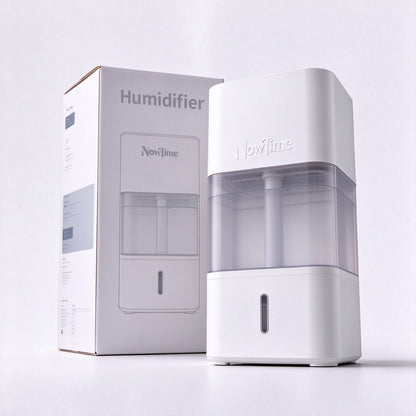 NowTime Ultrasonic Cool Mist Humidifier for Bedroom, Large Water Tank Quiet Air Humidifier with Water Level Window, Desktop Humidifier for Home Office