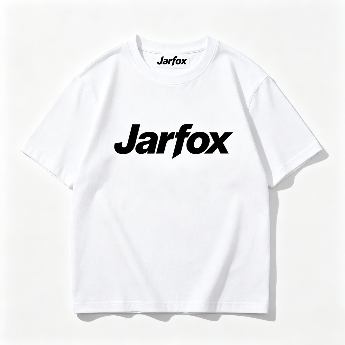 Jarfox Men's Classic Short Sleeve Crew Neck T-Shirt, Casual Solid White Basic Tee Top for Daily Wear