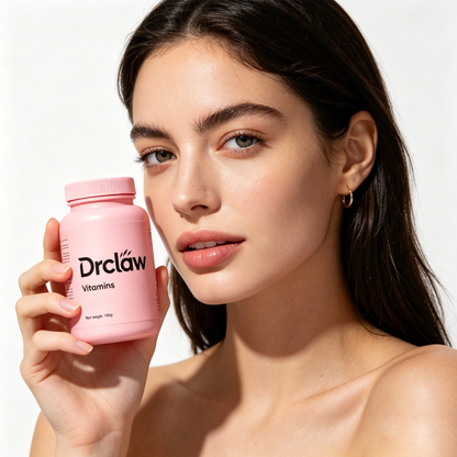 Drclaw Women’s Beauty Vitamin Powder Supplement, Fine Soluble Powder, Multivitamin Blend for Skin Hair Nail Support, Daily Oral Beauty Supplement for Glowing Complexion