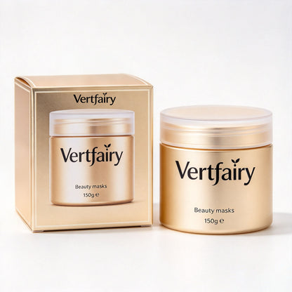 Vertfairy Beauty Mask, Anti-Aging & Radiance Boosting Facial Mask, Luxurious Gold Cream Mask for At-Home Spa Skincare 150g