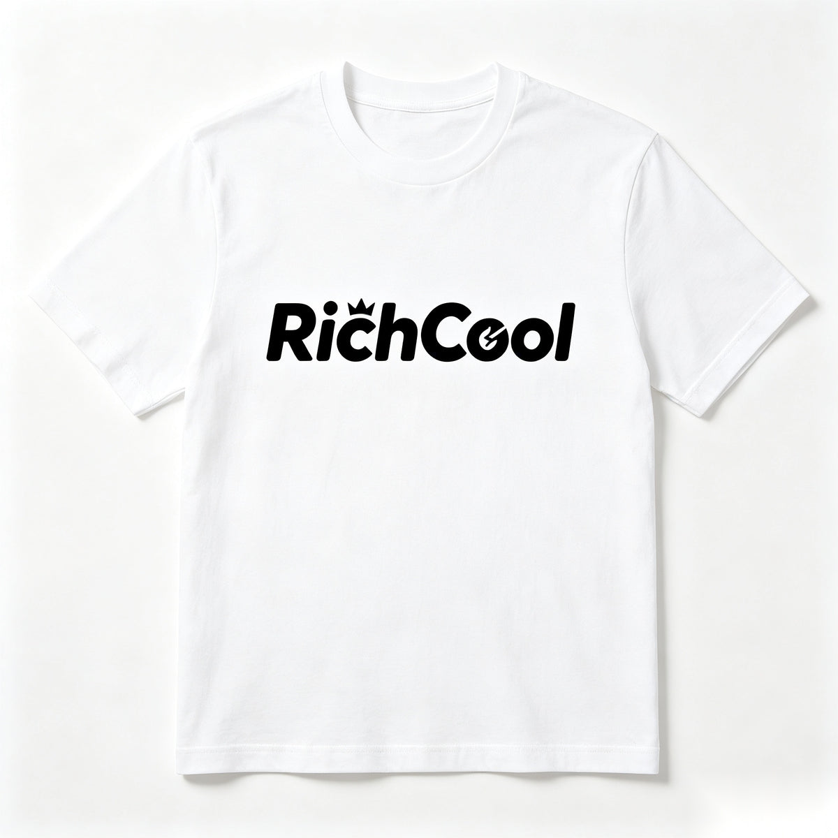 RichCool Men’s Classic Crew Neck Short Sleeve T-Shirt, Casual Lightweight Basic Graphic Tee, Breathable Daily Wear Crew T Shirt for Sports Walking & Street Fashion