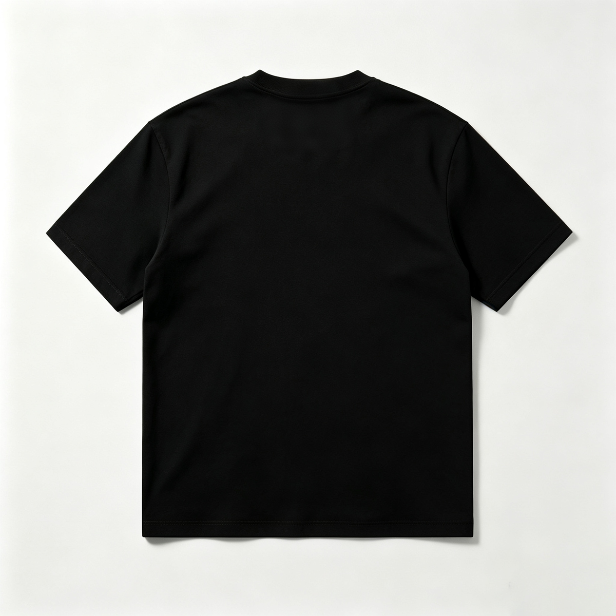 wasplus Men's Classic Crew Neck Short Sleeve T-Shirt, Solid Black Basic Casual Tee, Premium Soft Cotton Everyday Top for Workout Travel Daily Wear