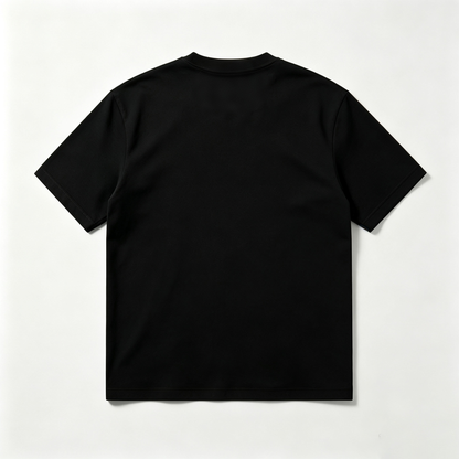 wasplus Men's Classic Crew Neck Short Sleeve T-Shirt, Solid Black Basic Casual Tee, Premium Soft Cotton Everyday Top for Workout Travel Daily Wear