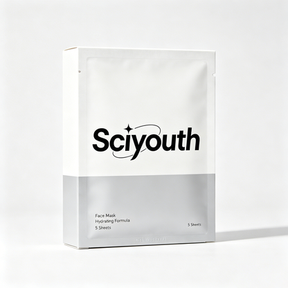Sciyounth Hydrating Formula Facial Sheet Mask, Deep Moisturizing Soothing Face Mask for Dry Sensitive Skin, Repair Skin Barrier Brighten Dull Complexion, 8 Sheets Per Box