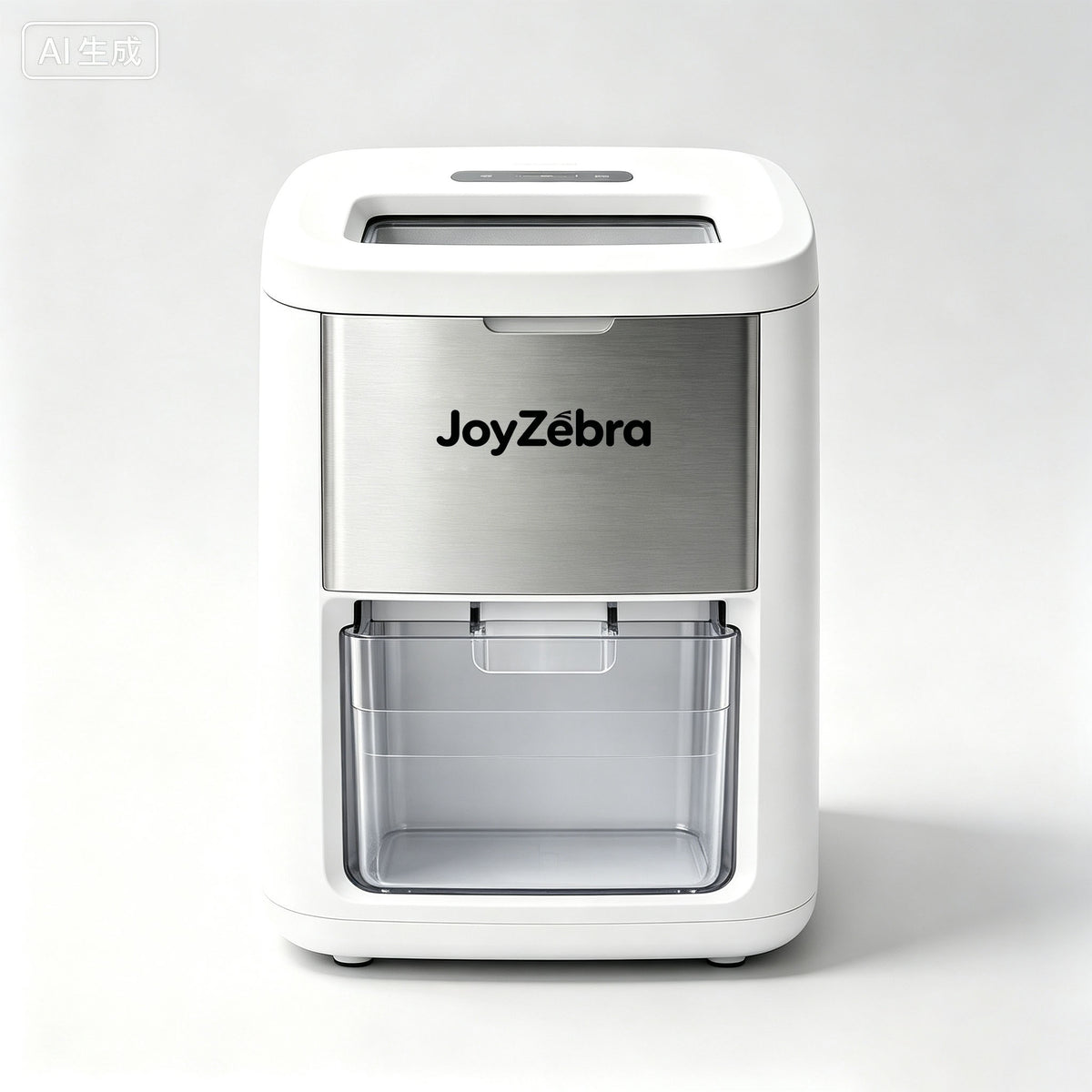 JoyZebra Countertop Ice Maker Machine, Portable Compact Ice Cube Maker with Clear Ice Storage Basket for Home Kitchen Office Bar