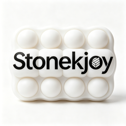 Stonekjoy Silicone Pop Fidget Squeeze Toy, Portable Stress Relief Popping Bubble Sensory Toy for Adults & Kids, Pocket Size Anxiety Relief Fidget Block