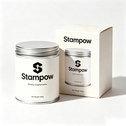 Stampow Dietary Supplements 300g, Premium Granular Nutritional Supplement, Daily Wellness Support for Adults, Sealed Metal Canister with Gift Box