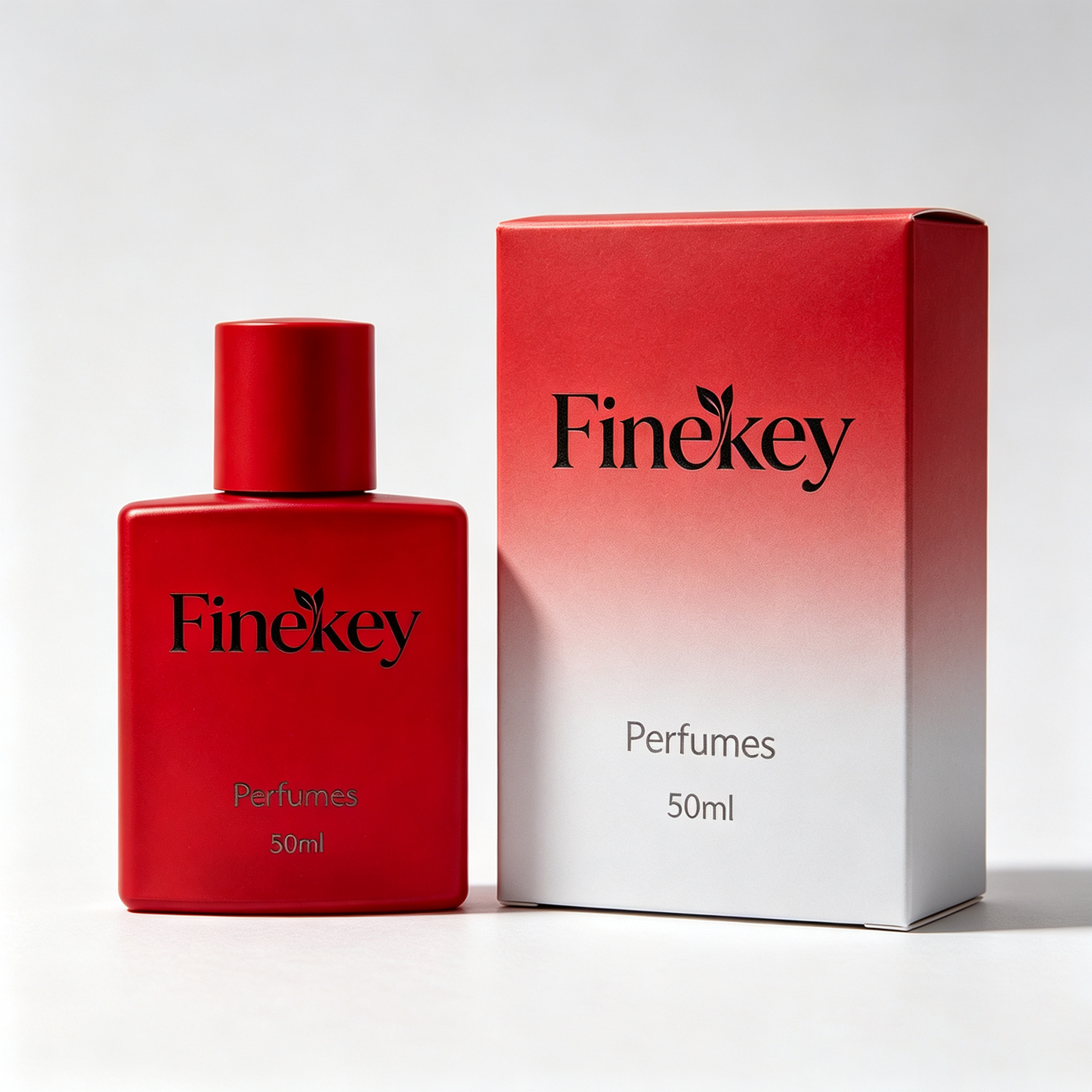 Finekey Eau de Parfum Long Lasting Fragrance for Women, Elegant Romantic Scent Portable Square Red Perfume Bottle, Daily Dating Office Luxury Women Perfume Gift