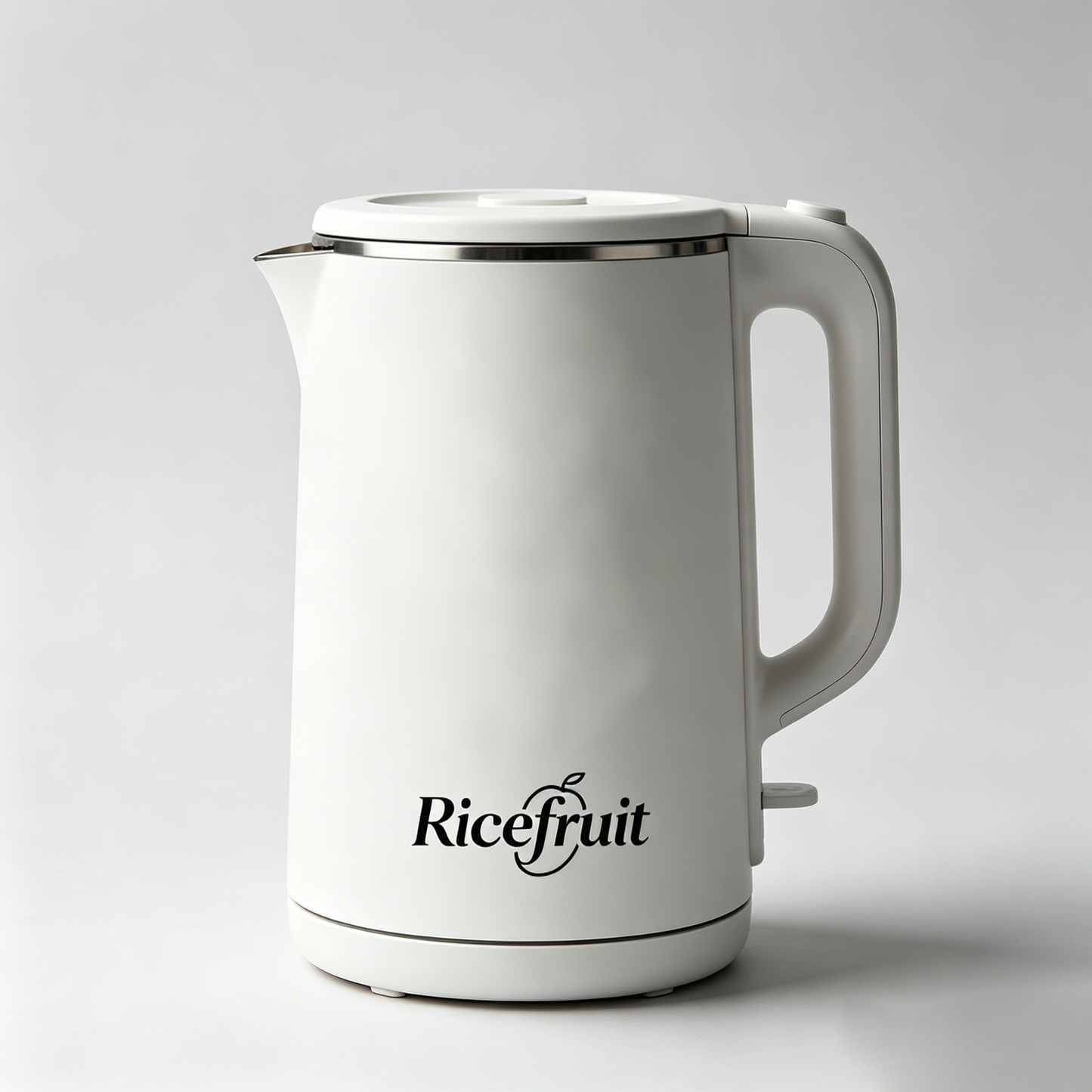 Ricefruit Electric Water Kettle, Double Wall Insulated Stainless Steel Interior Hot Water Boiler, Auto Shut Off & Boil Dry Protection Electric Tea Kettle for Home Kitchen Office Dorm