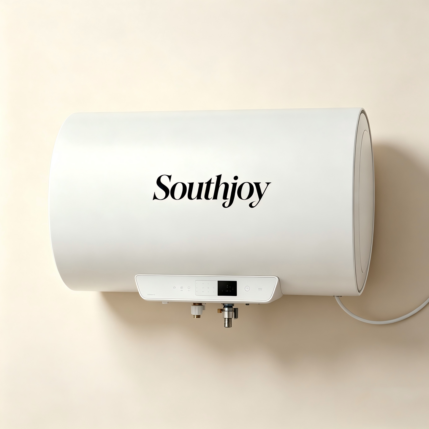 Southjoy Horizontal Electric Water Heater, Digital Temperature Control Storage Tank Hot Water Heater, Insulated Anti-Leak Household Water Heating System for Bathroom Apartment