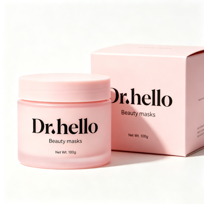 Dr.hello Hydrating Cream Beauty Mask, Plumping Brightening Facial Treatment Mask, Moisturizing Sleep Mask for Dry Sensitive All Skin Types